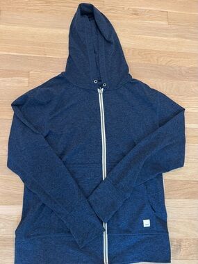 Vuori women’s small navy zip-Up Hoodie with Hood
